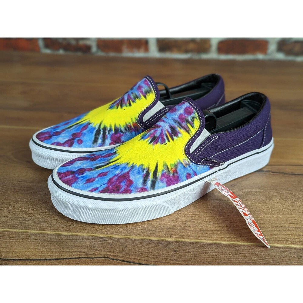 NWT Vans Men's 7 Women's 8.5 Sneakers Mysterioso Multicolor Tie Dye Slip On